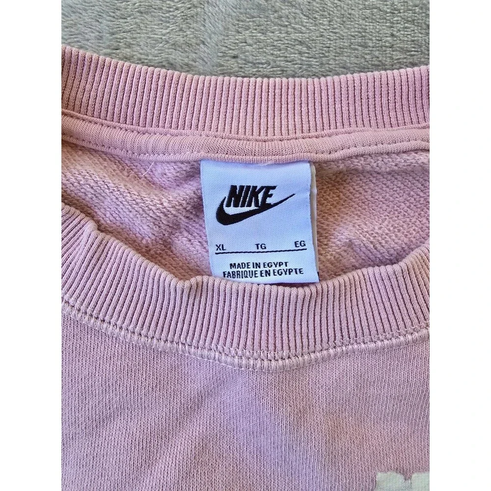 Nike Sportswear Happy Air Crewneck Sweater Womens Size XL Pink